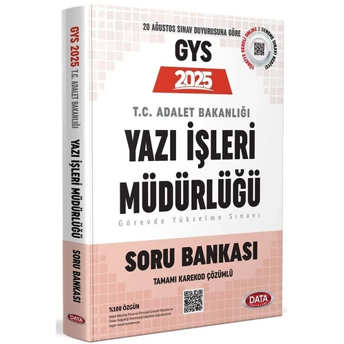 Data Yay�nlar� Adalet Bakanl��� Yaz� ��leri M�d�rl��� GYS Soru Bankas�