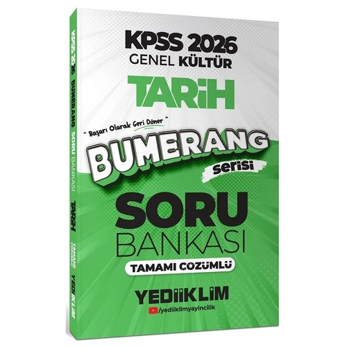 Yediiklim 2026 KPSS Tarih Bumerang Soru Bankas� ��z�ml� Yediiklim Yay�nlar�