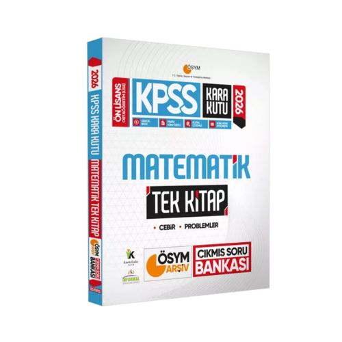 2026 KPSS �nlisans/Orta��retim Kara Kutu Matematik TEK K�TAP �SYM ��km�� Soru Bankas� �zetli ��z�ml� �nformal Yay�nlar�
