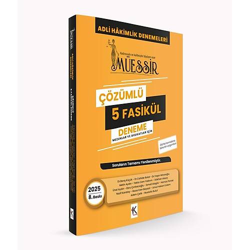 Messir Adli Hakimlik Denemeleri- ZML/ 2025