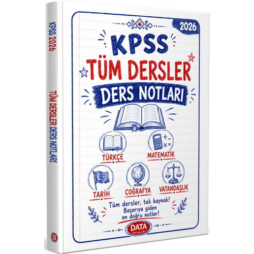 Data Yay�nlar� 2026 KPSS T�m Dersler Ders Notlar�