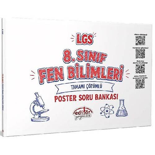 Edit�r 8. S�n�f LGS Fen Bilimleri Poster Soru Bankas� ��z�ml� Edit�r Yay�nlar�
