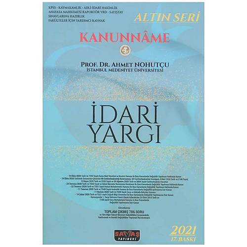 KANUNNAME Anayasa Hukuku, dare Hukuku, dari Yarg 2021