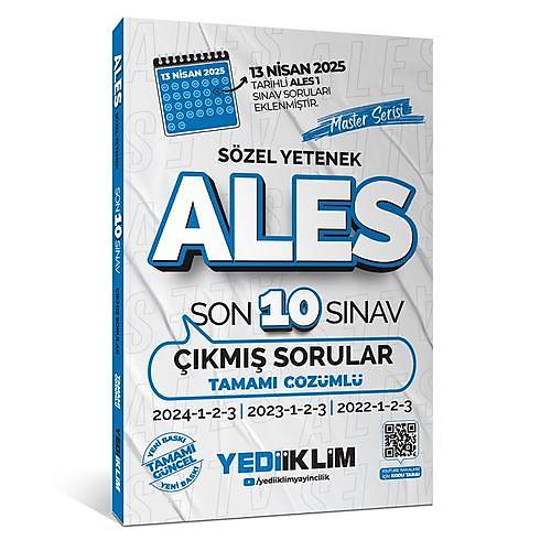 ALES Master Serisi Szel Yetenek Tamam zml Son 10 Snav km Sorular Yediiklim Yaynlar 2025