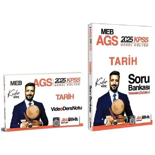HocaWebde 2025 KPSS MEB-AGS Tarih Video Ders Notu + Soru Bankas� 2 li Set - Kadir Ko� HocaWebde Yay�nlar�