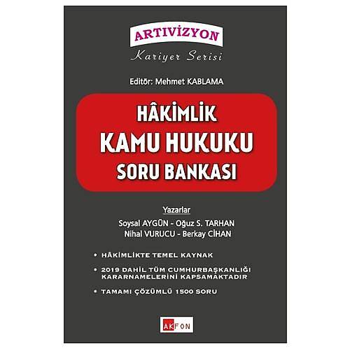 Artvizyon Hakimlik Kamu Hukuku Soru Bankas Akfon Kitap
