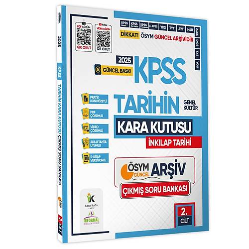 2025 KPSS TARHN Kara Kutusu 2.Cilt NKILAP TARH SYM km Soru Havuzu Bankas Konu zetli Video/PDF zml