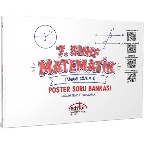 Edit�r 7. S�n�f Matematik Poster Soru Bankas� ��z�ml� Edit�r Yay�nlar�