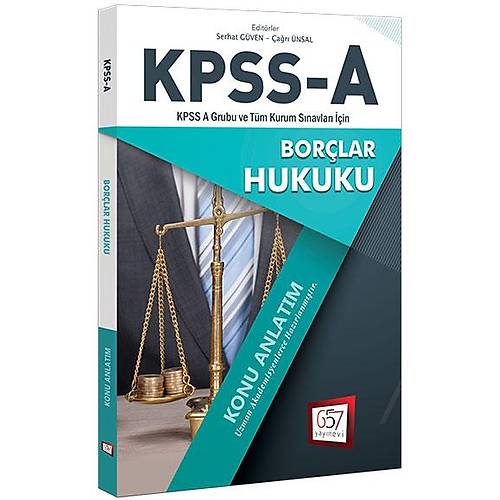 2018 KPSS A Grubu Borçlar Hukuku Konu Anlatım 657 Yayınları