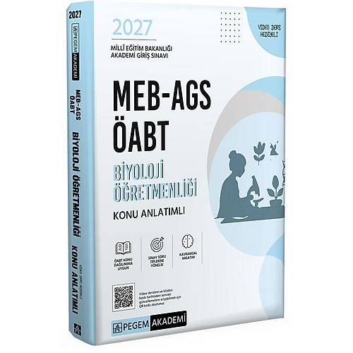 Pegem Akademi 2027 MEB-AGS �ABT Biyoloji ��retmenli�i Konu Anlat�ml�