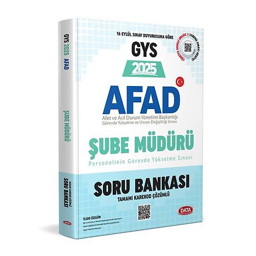 AFAD �ube M�d�r� 2025 GYS Soru Bankas� - Karekod ��z�ml�