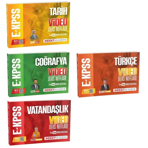 ndeks Akademi 2026 EKPSS Videondeks Akademi 2026 EKPSS Tarih + Corafya + Vatandalk + Trke Video Ders Notlar 4 l Set ndeks Akademi Yaynclk Ders Notlar 5 li Set ndeks Akademi Yaynclk