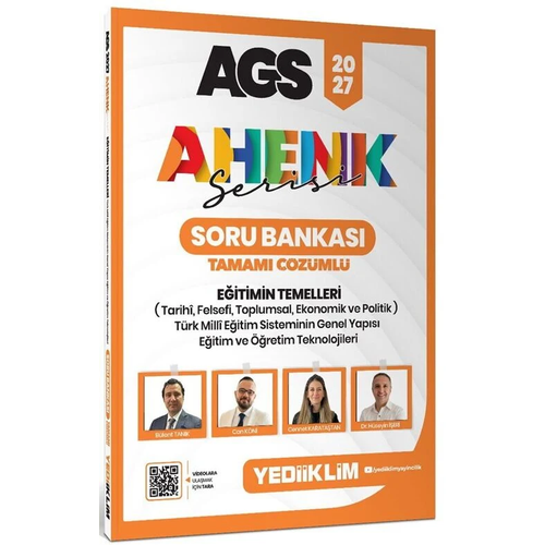 Yediiklim 2027 MEB-AGS E�itimin Temelleri Soru Bankas� ��z�ml� Ahenk Serisi - B�lent Tan�k, Can K�ni Yediiklim Yay�nlar�