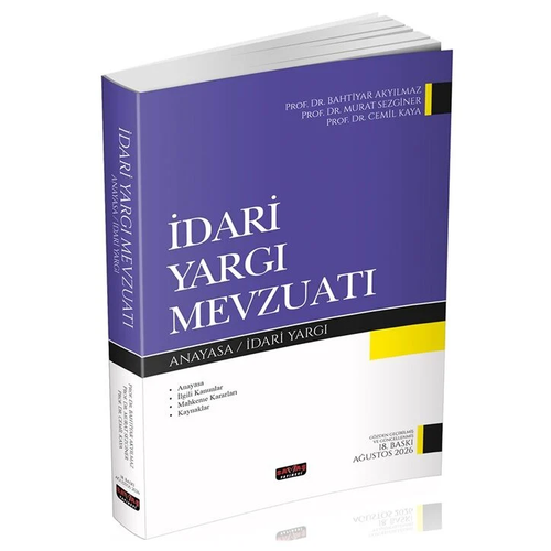 Sava� 2026 �dari Yarg� Mevzuat� 18. Bask� - Bahtiyar Aky�lmaz, Cemil Kaya, Murat Sezginer Sava� Yay�nlar�