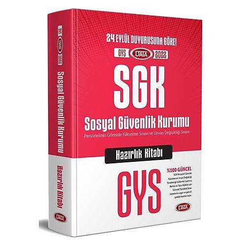 2022 Sosyal Güvenlik Kurumu SGK GYS Hazýrlýk Kitabý