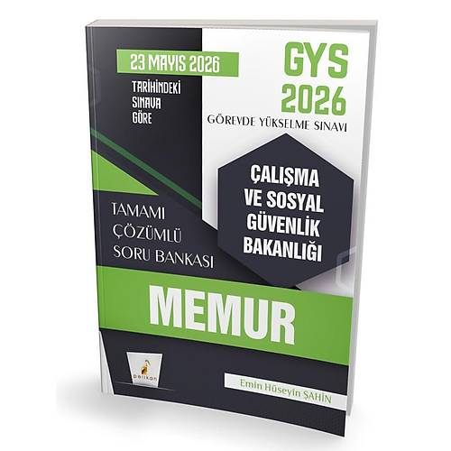 GYS 2026 G�revde Y�kselme S�nav� �al��ma ve Sosyal G�venlik Bakanl��� Memur Tamam� ��z�ml� Soru Bankas�