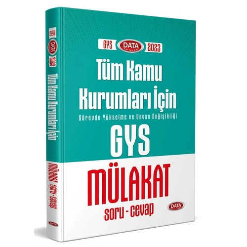 Data Yaynlar Tm Kamu Kurumlar GYS Mlakat Soru Cevap