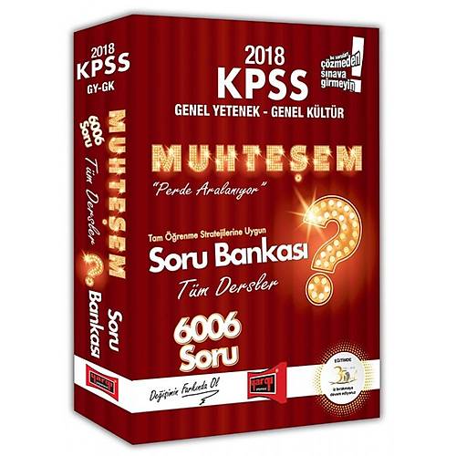 Yarg 2018 KPSS Genel Yetenek Genel Kltr Muhteem Tm Dersler Soru Bankas