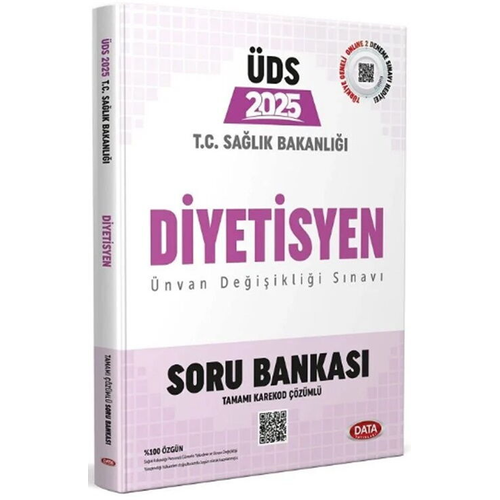 Data Yaynlar 2025 T.C. Salk Bakanl DS Diyetisyen Soru Bankas (Tamam Karekod zml)