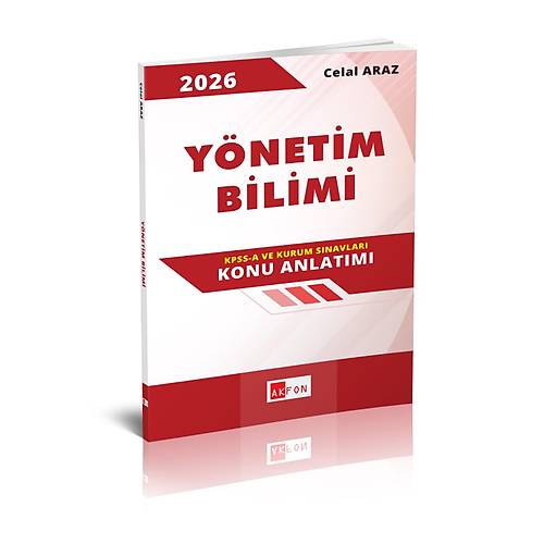 Akfon Yay�nlar� Y�netim Bilimi Konu Anlat�m� Celal Araz