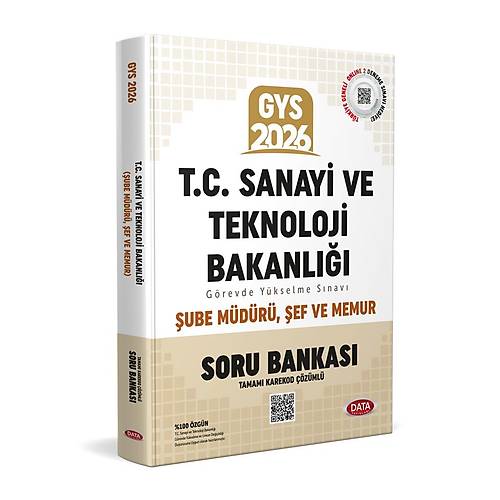 T.C. Sanayi ve Teknoloji Bakanl��� GYS �ube M�d�r� - �ef - Memur Soru Bankas� (Tamam� Karekod ��z�ml�)