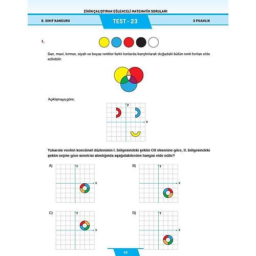8.S�n�f Zihin �al��t�ran E�lenceli Kanguru Matematik Sorular� Dikkat At�lyesi Yay�nlar�