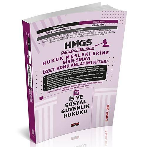 HMGS �zet Konu Anlat�m� �� ve Sosyal G�venlik Hukuku Sava� Yay�nlar� Mart 2025