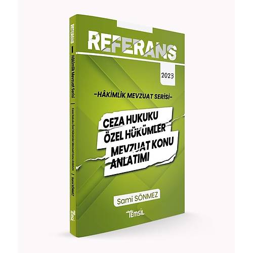 REFERANS Hkimlik Ceza Hukuku zel Hkmler Mevzuat Konu Anlatm