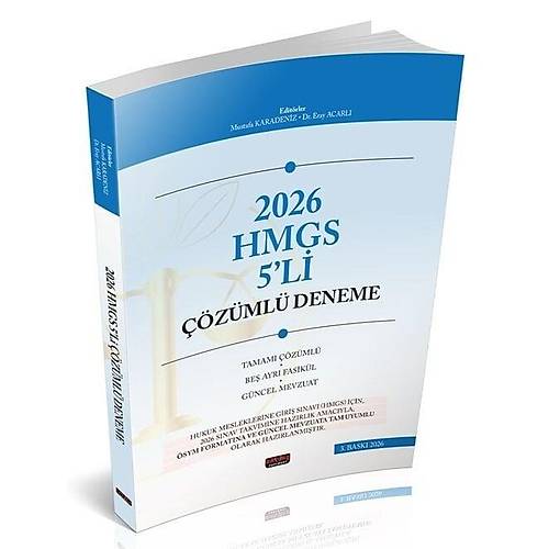 Sava� 2026 HMGS 5 Deneme ��z�ml� 3. Bask� - Mustafa Karadeniz Sava� Yay�nlar�