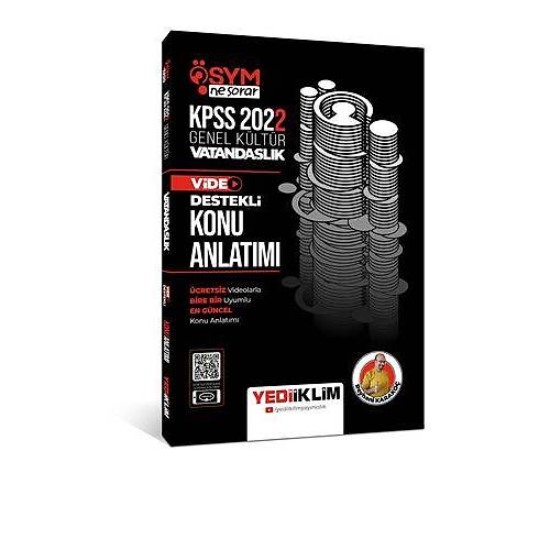 Yediiklim Yaynlar 2022 KPSS Genel Kltr SYM Ne Sorar Vatandalk Video Destekli Konu Anlatm