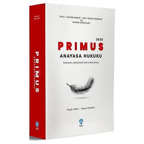 PRIMUS Anayasa Hukuku Soru Bankası Çözümlü Sorubankası.net Yayınları 2020