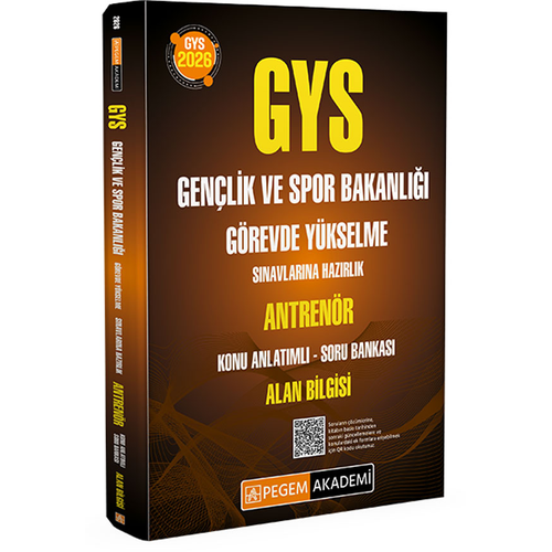 Pegem Yay�nlar� 2026 GYS Gen�lik ve Spor Bakanl��� Antren�r Konu Anlat�ml� Soru Bankas� Alan Bilgisi