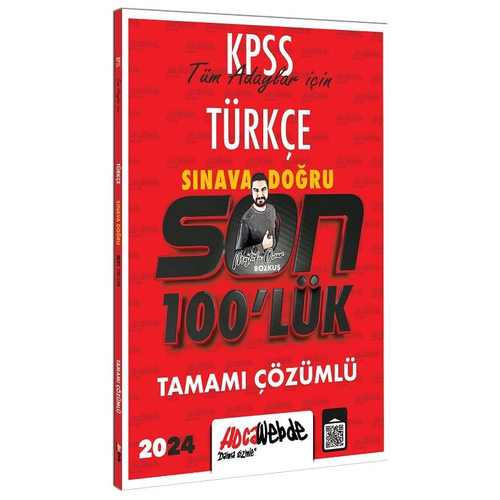 HocaWebde Yay�nlar� KPSS T�rk�e S�nava Do�ru Son 100 l�k ��z�ml� Sorular
