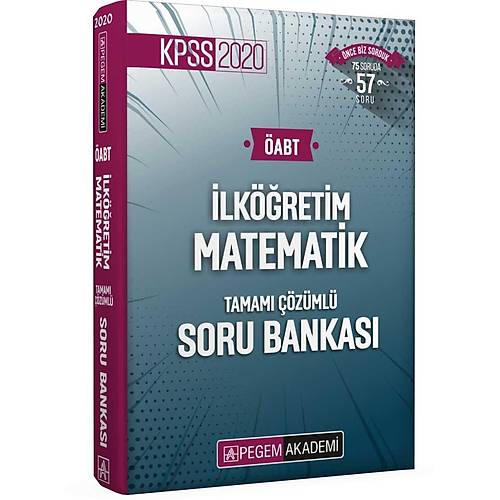 Pegem 2020 KPSS ABT lkretim Matematik Tamam zml Soru Bankas
