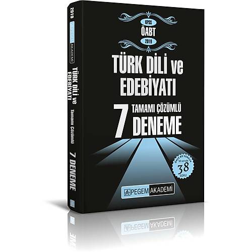 Pegem 2019 ABT Trk Dili ve Edebiyat 7 Deneme zml Pegem Akademi Yaynlar