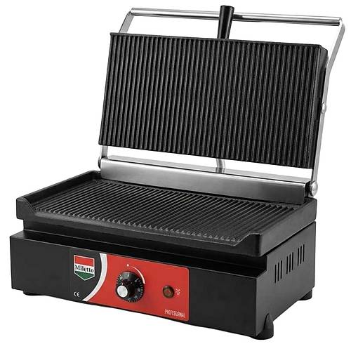 Miletto 20 Dilim Elektrikli Profesyonel Döküm Tost Makinesi Siyah