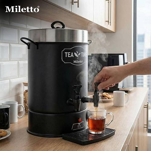 Miletto 120 Bardak Black �ay Makinesi 11,5 lt - MR23S