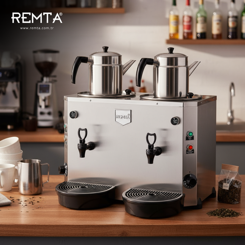 Remta 2 Demlikli 9+9 lt Jumbo �ay Makinesi