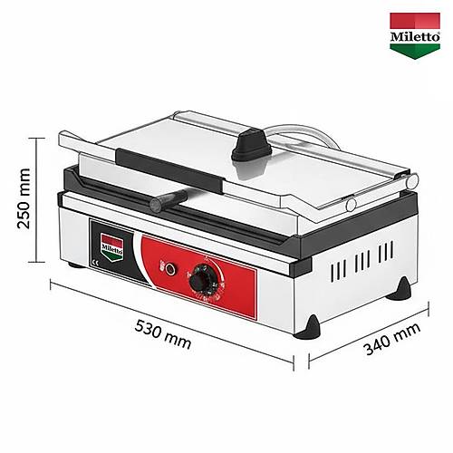 Miletto 20 Dilim Elektrikli Profesyonel Dkm Tost Makinesi - M20D