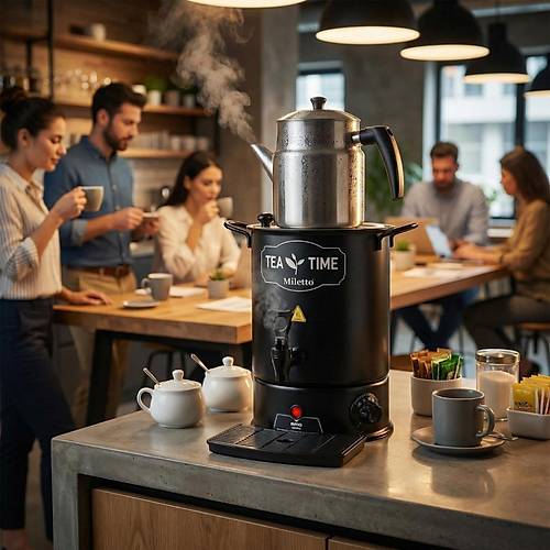 Miletto Tek Demlikli Black �ay Makinesi 9 lt - MR29S