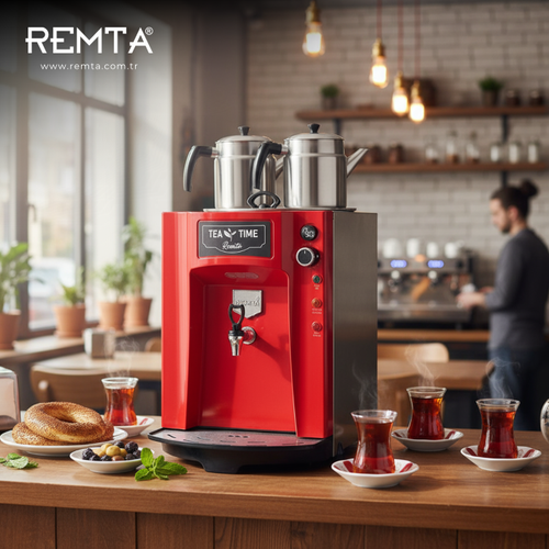 Remta 2 Demlikli 23 lt Premium Jumbo ay Makinesi amandral - DE11SP