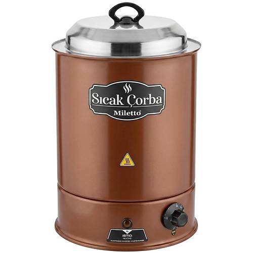 Miletto Elektrikli �orba Is�t�c� Yuvarlak Bak�r 9 lt - MC09B