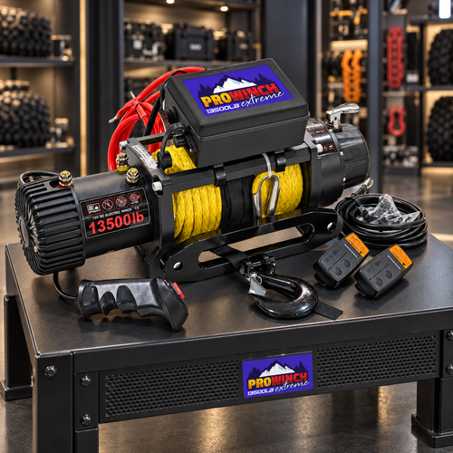 ProWinch 13500 lb Sentetik Halatl� Off-Road 4x4 Elektrikli Vin� 12V