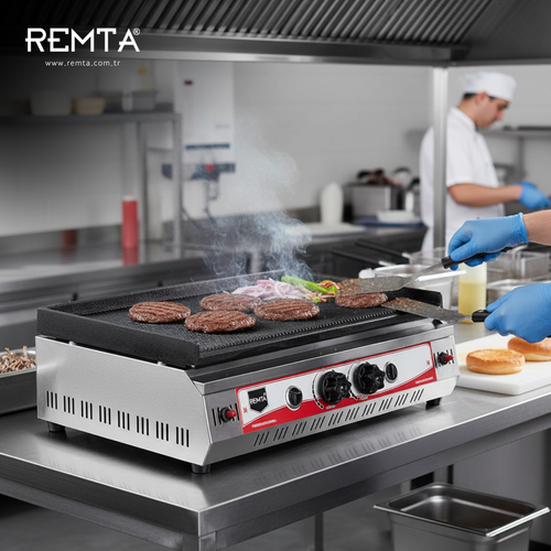 Remta 70 cm Tam Oluklu D�k�m Izgara Gazl� CE