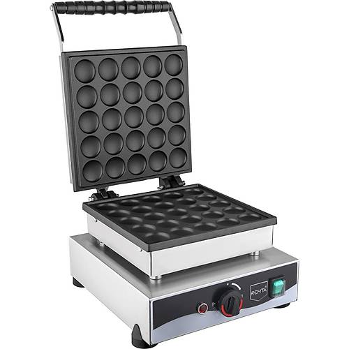 Remta Kapakl� Yuvarlak Bubble Pankek Makinesi Elektrikli