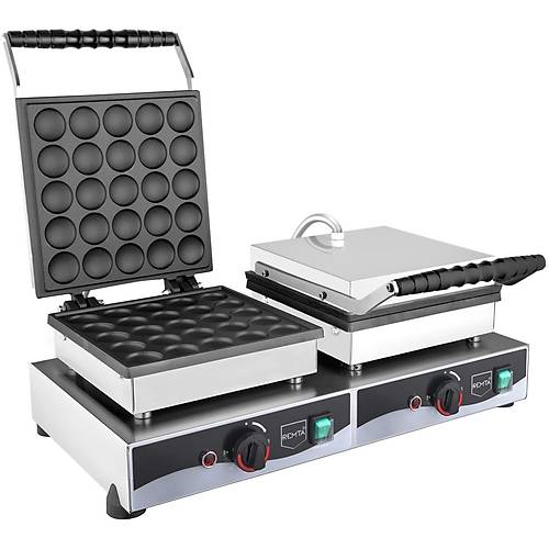 Remta iftli Kapakl Yuvarlak Bubble Pankek Makinesi Elektrikli