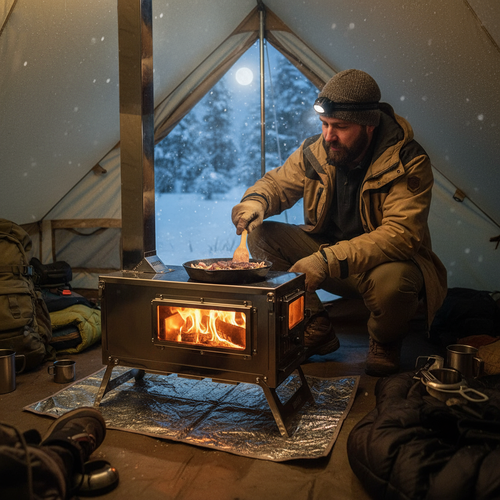 Remta Paslanmaz �elik Kuzineli Kamp �ad�r Sobas� - KM01