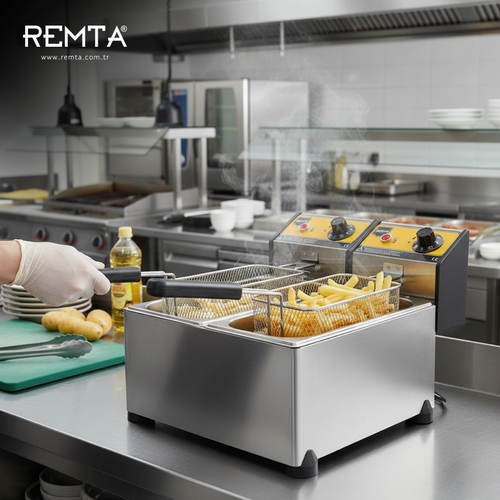 Remta 3+3 lt �iftli Elektrikli Frit�z - R92