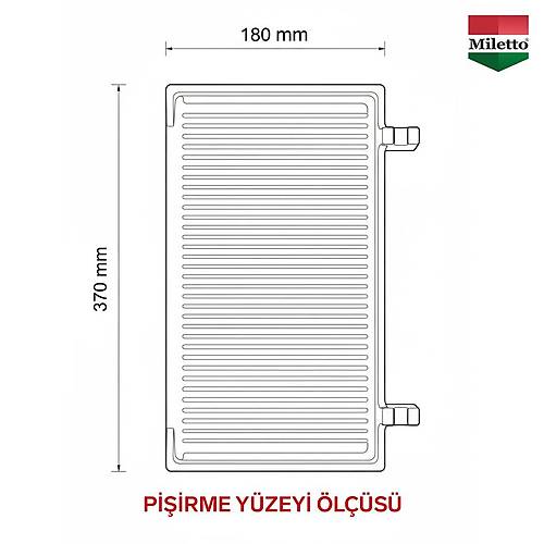 Miletto 12 Dilim Elektrikli Dkm Profesyonel Tost Makinesi - M12D