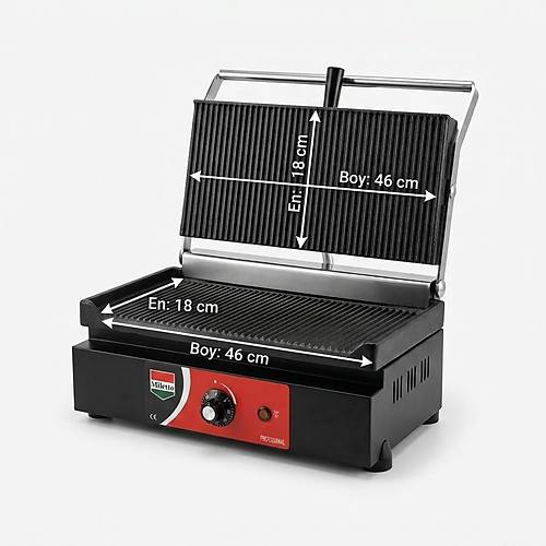 Miletto 20 Dilim Elektrikli Profesyonel D�k�m Tost Makinesi Siyah - M20DS